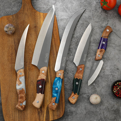 Set de cuțite profesionale, oțel San Mai, D5 - DACOBI.ro