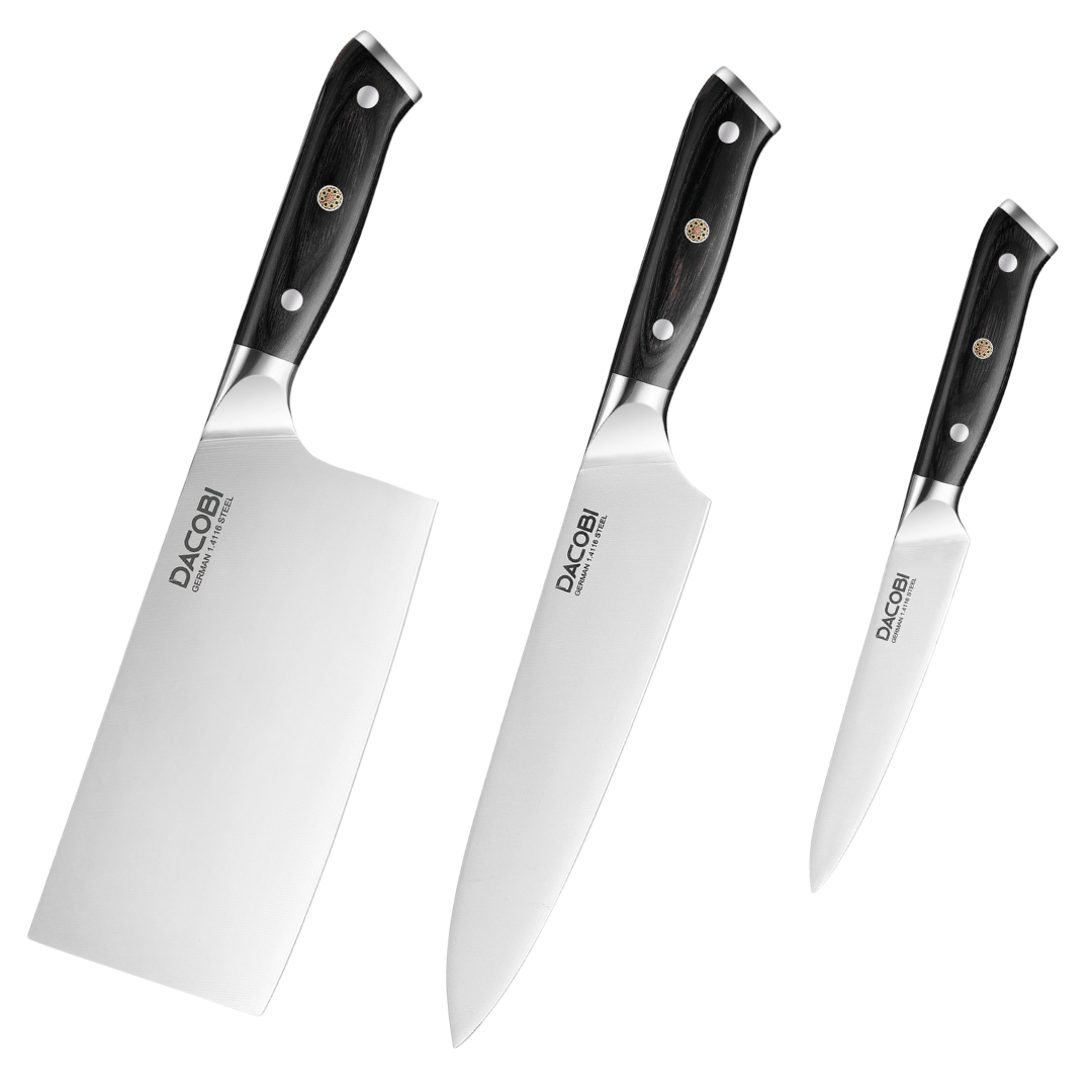 Set de cuțite profesionale, oțel german, D31