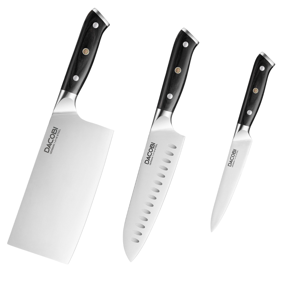 Set de cuțite profesionale, oțel german, D32