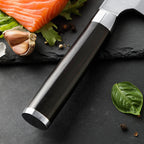 Cuțit Deba pentru pește, mâner lemn abanos, 18 cm (C65)