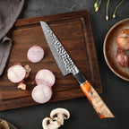 Cuțit de bucătărie universal, oțel damasc, mâner rășină, 14 cm (C50) - DACOBI.ro