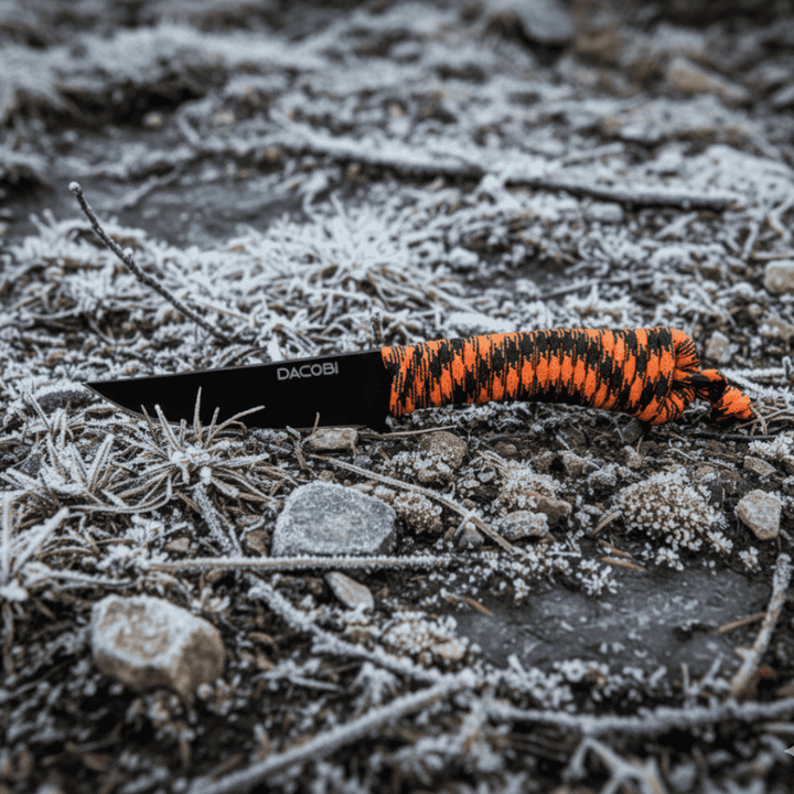 Cuțit Capra Neagră, mâner paracord, oțel D2