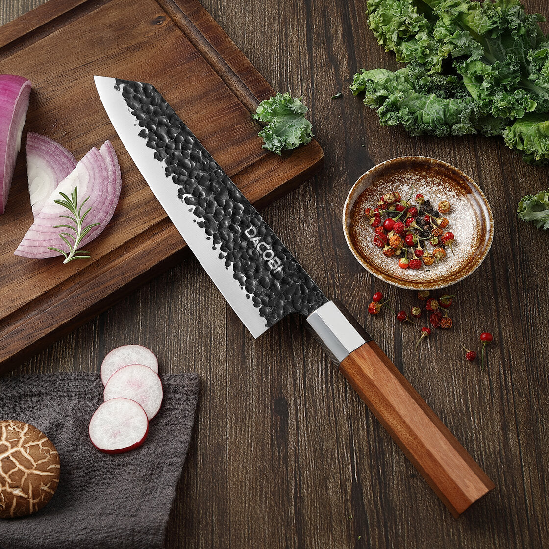 Cuțit Kiritsuke C42 20 cm | Oțel Forjat, Mâner Octogonal Lemn de