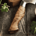 Cuțit Profesional Nakiri, oțel damasc, mâner lemn sycamore, 18 cm (C64)