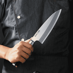 Cuțit Deba pentru pește, mâner lemn abanos, 18 cm (C65)