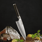 Cuțit Deba pentru pește, mâner lemn abanos, 18 cm (C65)