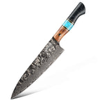 Cuțitul bucătarului, mâner ergonomic, oțel damasc, 22 cm (C67)