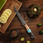 Cuțit pentru filetat oțel damasc, 15.5 cm (C69)