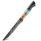 Cuțit pentru filetat oțel damasc, 15.5 cm (C69)