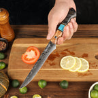 Cuțit pentru filetat oțel damasc, 15.5 cm (C69)