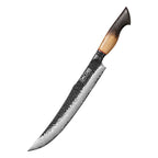 Cuțitul măcelarului, oțel damasc, mâner stejar, 25.5 cm (C71)