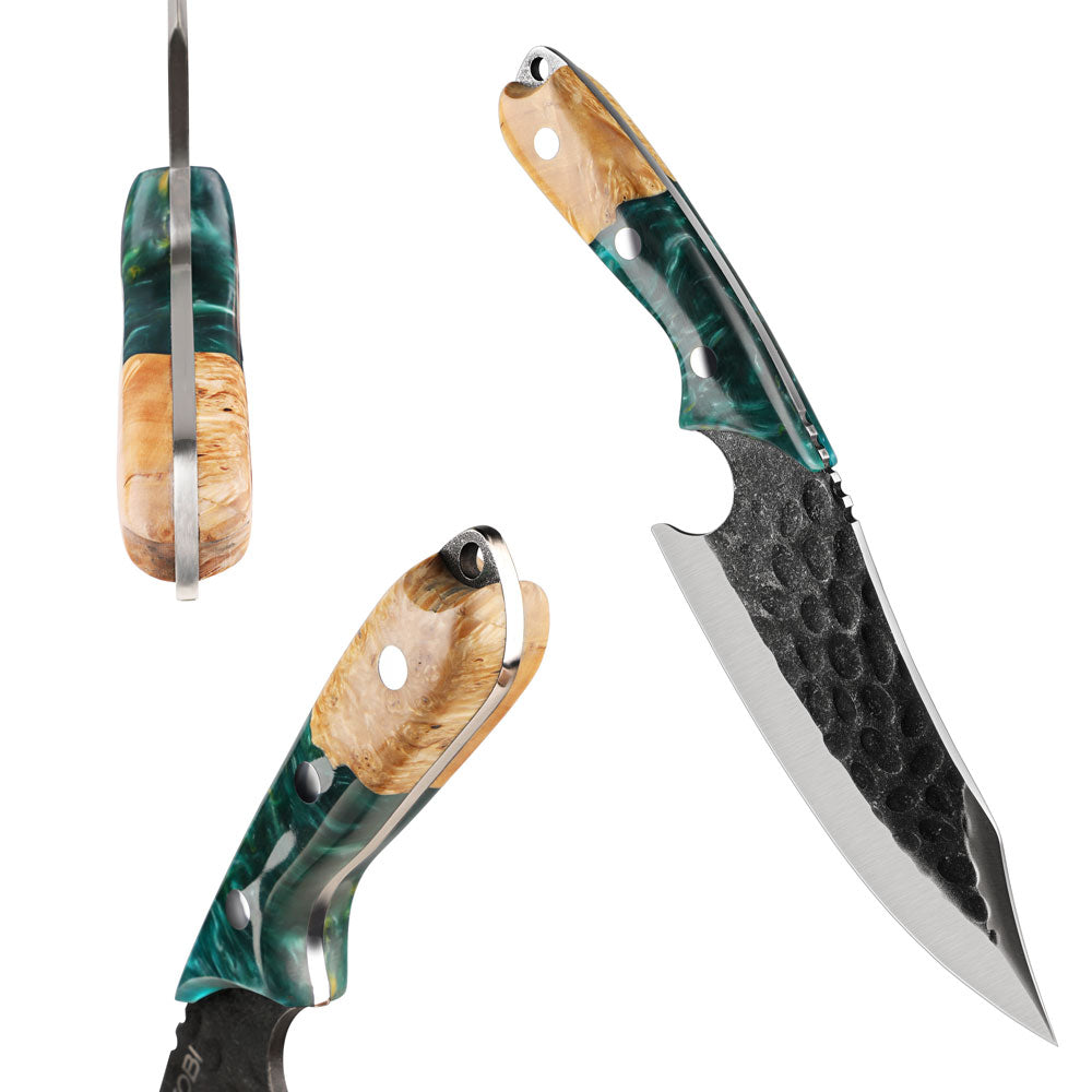 Zimbru 2.0 - Cuțit pentru camping, mâner ergonomic rășină, 17 cm
