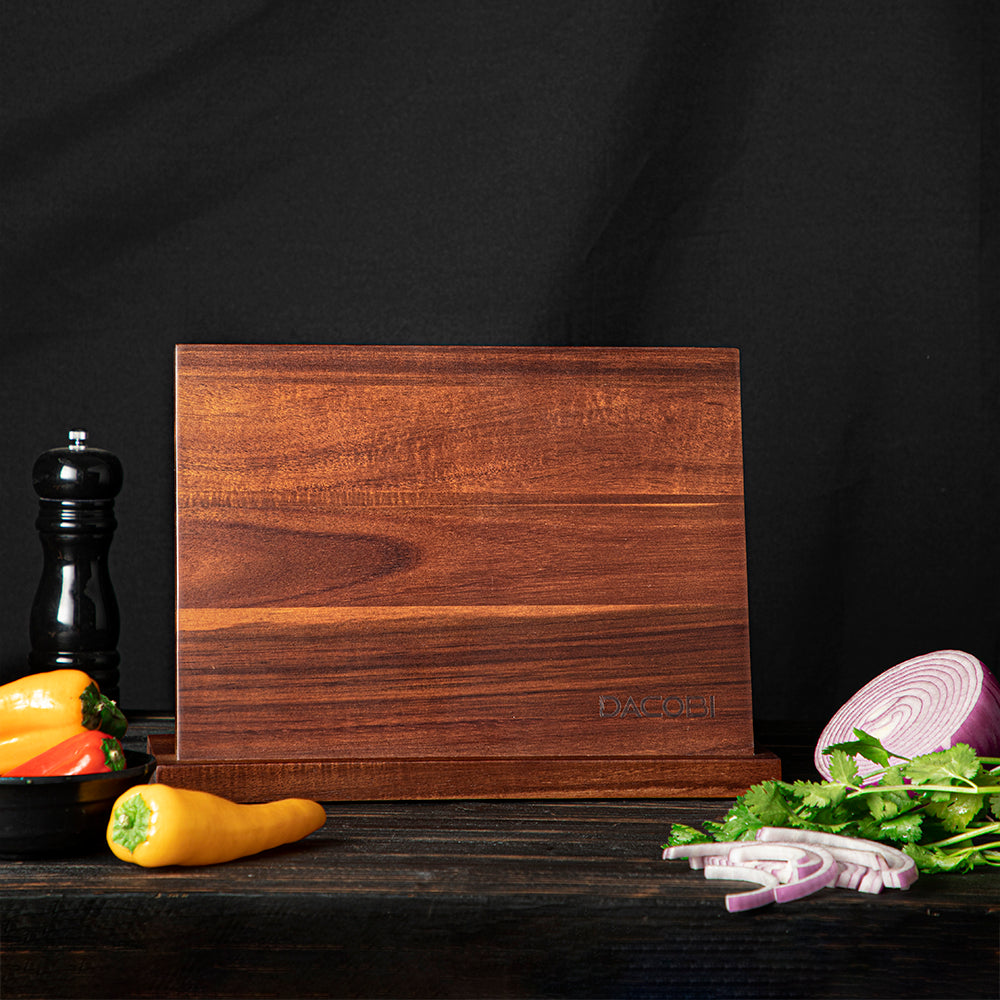 Suport magnetic pentru cuțite, lemn acacia, 30 cm M1 - DACOBI.ro