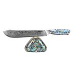 Cuțitul măcelarului, oțel damasc, mâner estetic, 23 cm (C22)