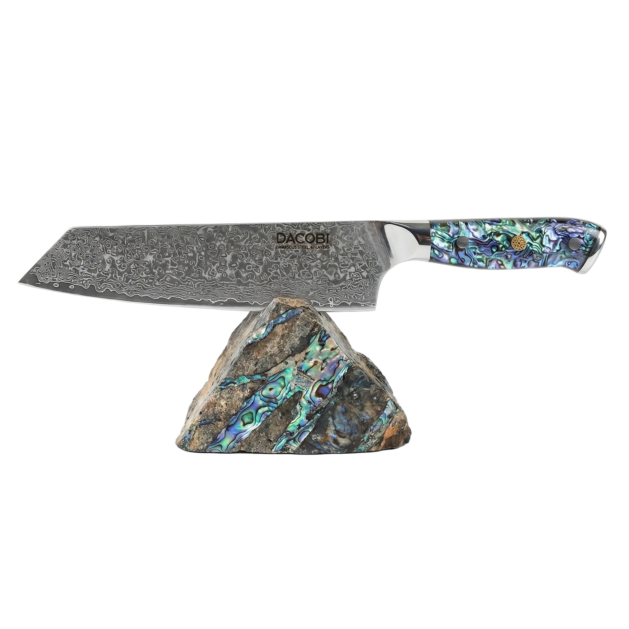 Cuțit Kiritsuke pentru pește, oțel damasc, mâner rășină, 21 cm (C24)