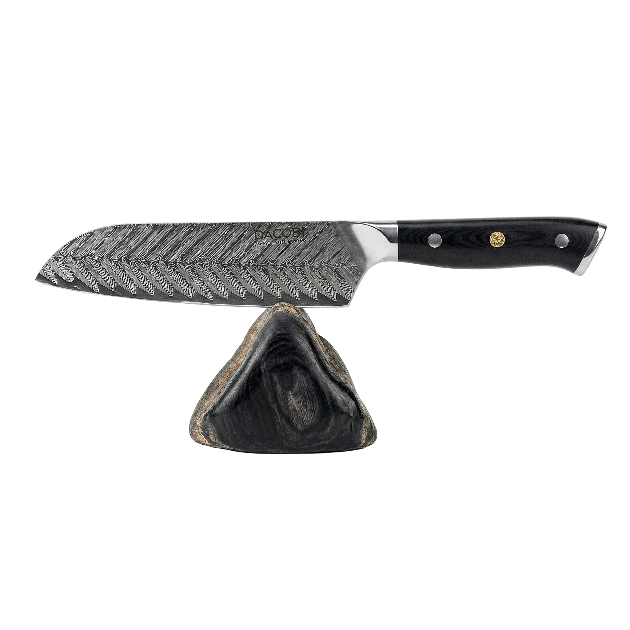 Cuțit Santoku profesional, damasc, 17 cm (C26)