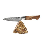 Cuțit universal cu mâner de lemn Sycamore Wood, oțel damasc, 13 cm (C32)