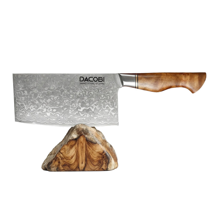 Satâr profesional pentru mărunțit, oțel damasc, mâner Sycamore wood, 17 cm (C36)