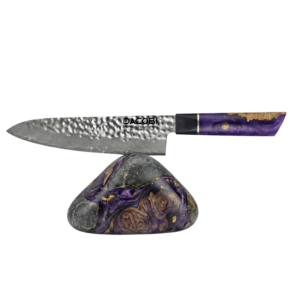 Cuțitul bucătarului, oțel damasc 20.5 cm (C49)