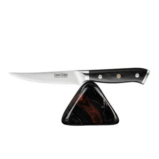 Cuțit pentru steak oțel german, mâner lemn pakka, 11 cm (C51)