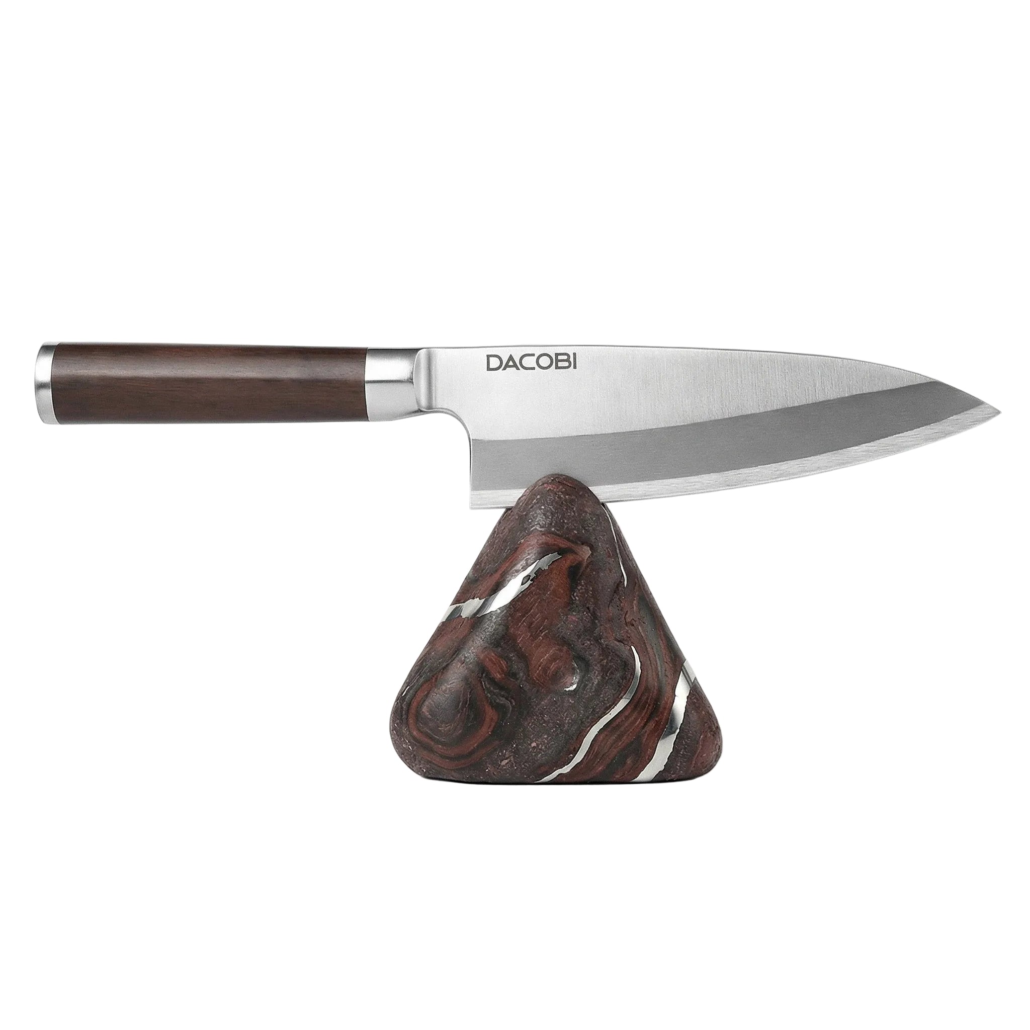 Cuțit Deba pentru pește, mâner lemn abanos, 18 cm (C65)