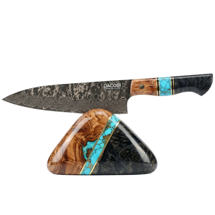 Cuțitul bucătarului, mâner ergonomic, oțel damasc, 22 cm (C67)