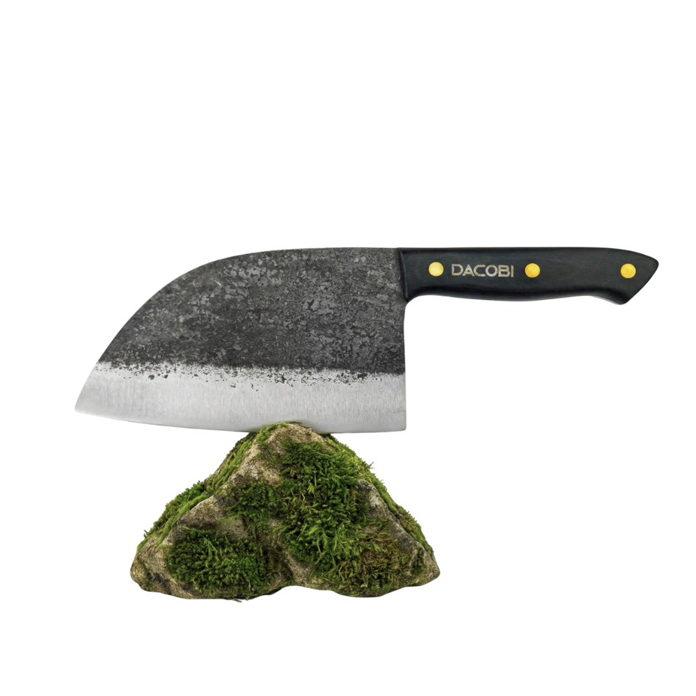 Negoiu - Cuțit Forjat, mâner ergonomic din pakka, teacă, 17 cm