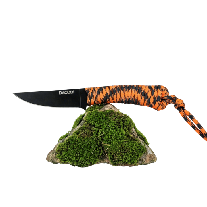 Cuțit Capra Neagră, mâner paracord, oțel D2