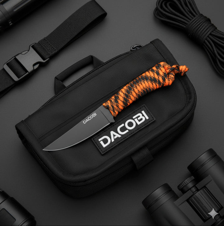 Cuțit Capra Neagră, mâner paracord, oțel D2