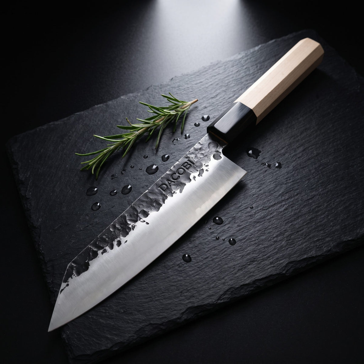 Cuțit Kiritsuke Tsuchime, mâner din lemn de arțar