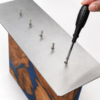 Suport magnetic pentru cuțite, lemn burl, M3