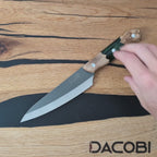 Cuțit universal de bucătărie, mâner arțar și rășină colorată, 14.5 cm (C46)