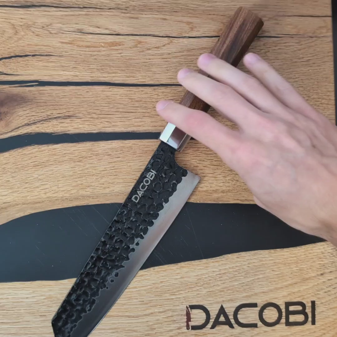 Cuțit Kiritsuke, oțel inoxidabil, mâner lemn, 20 cm (C42)