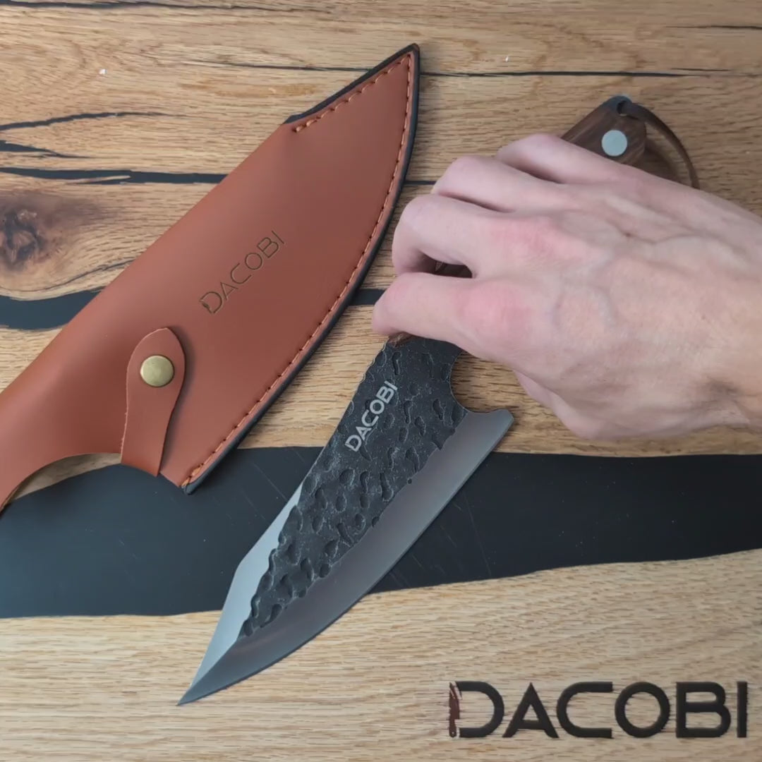 Zimbru - Cuțit pentru camping, oțel inoxidabil, 17 cm