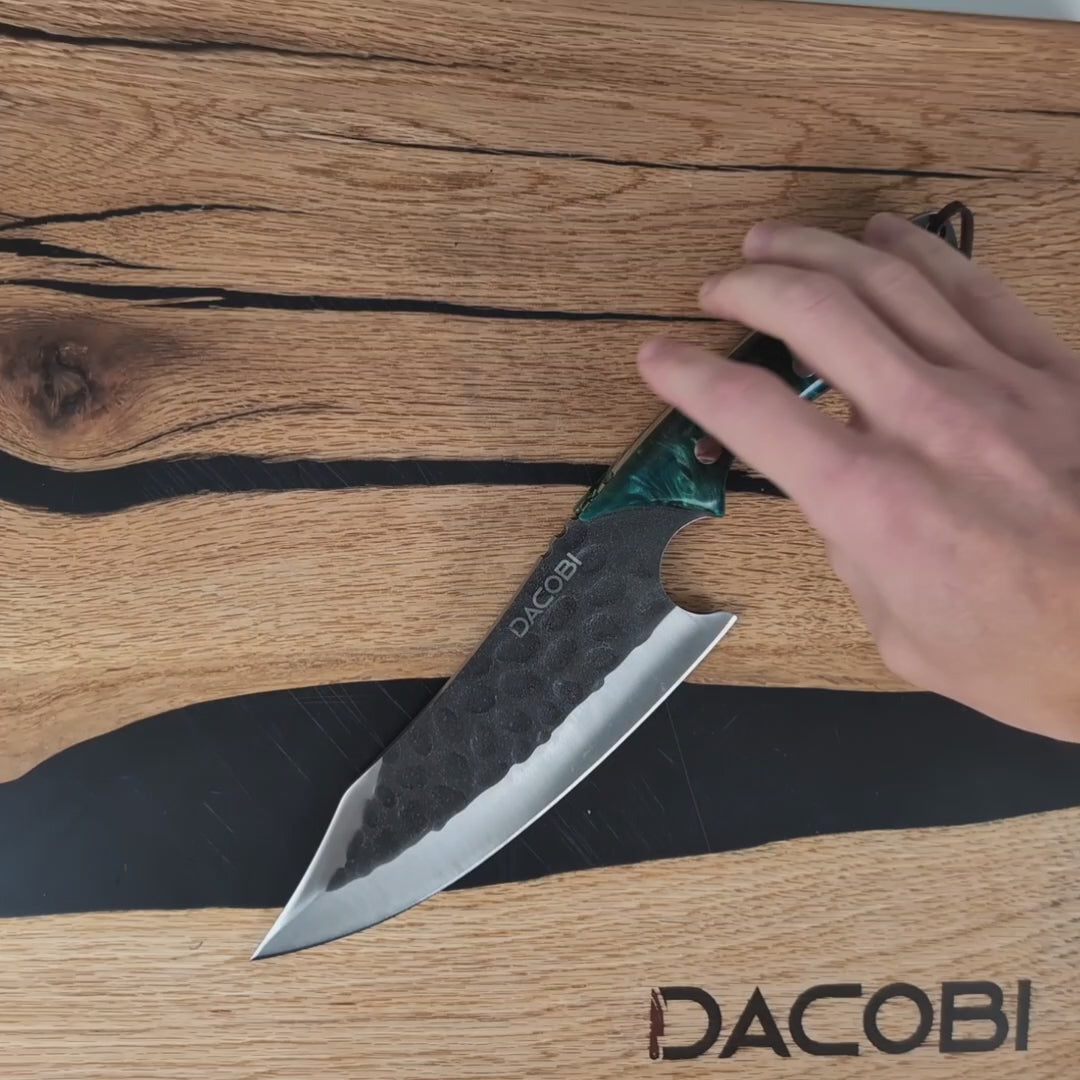 Zimbru 2.0 - Cuțit pentru camping, mâner ergonomic rășină, 17 cm
