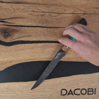 Cuțit pentru filetat oțel damasc, 15.5 cm (C69)