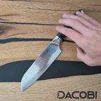 Cuțit Santoku profesional, damasc, 17 cm (C26)