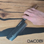 Cuțit profesional Nakiri, oțel inoxidabil, 16.5 cm (C66)