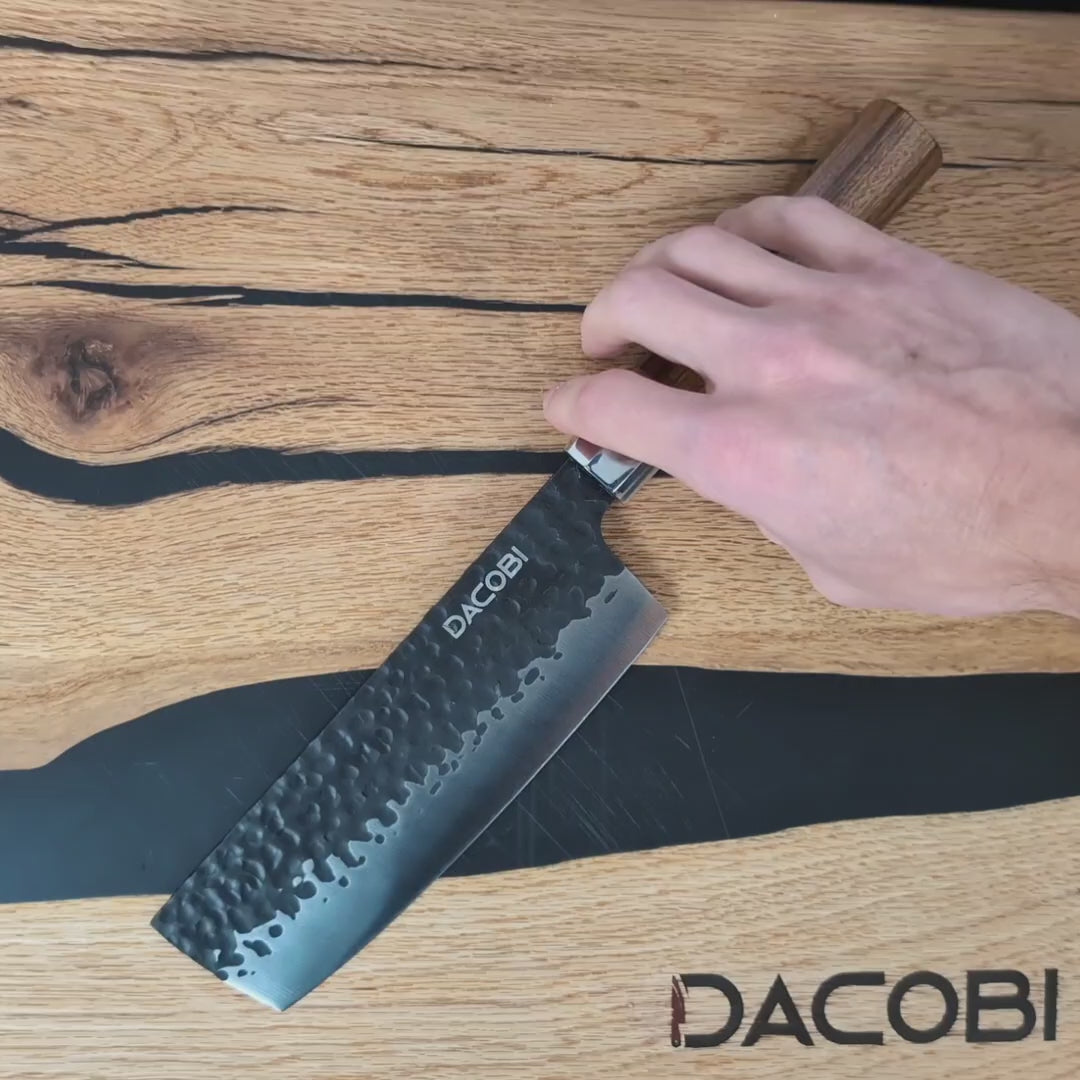 Cuțit profesional Nakiri, oțel inoxidabil, 16.5 cm (C66)