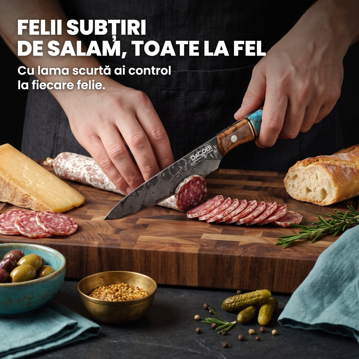 Regal universal feliind salam pe un tocător de nuc