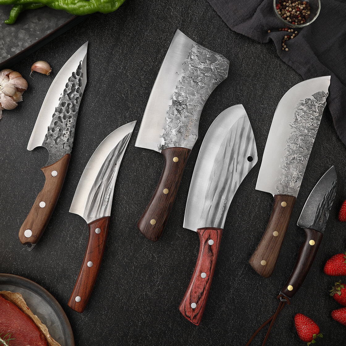 Set de cuțite bushcraft, B1 - DACOBI.ro