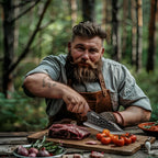 Zimbru - Cuțit pentru camping, oțel inoxidabil, 17 cm