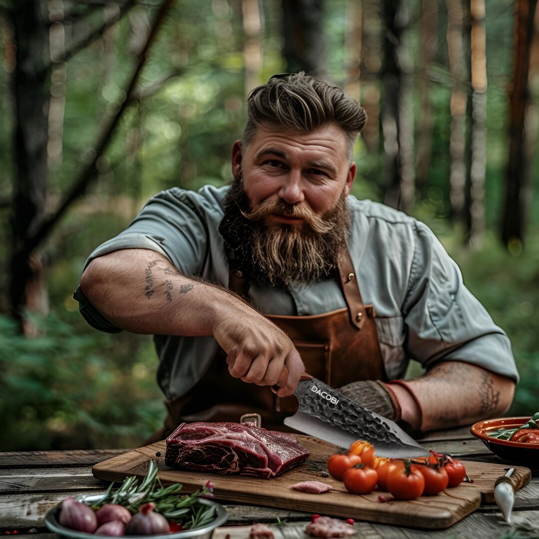 Zimbru - Cuțit pentru camping, oțel inoxidabil, 17 cm