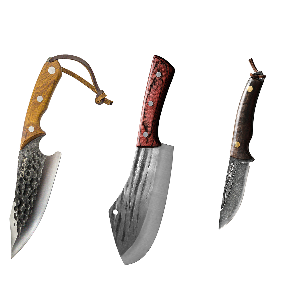 Set cuțite bushcraft B2 - DACOBI.ro