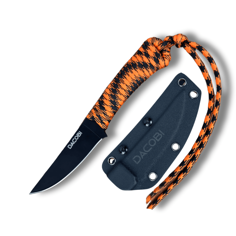Cuțit Capra Neagră, mâner paracord, oțel D2