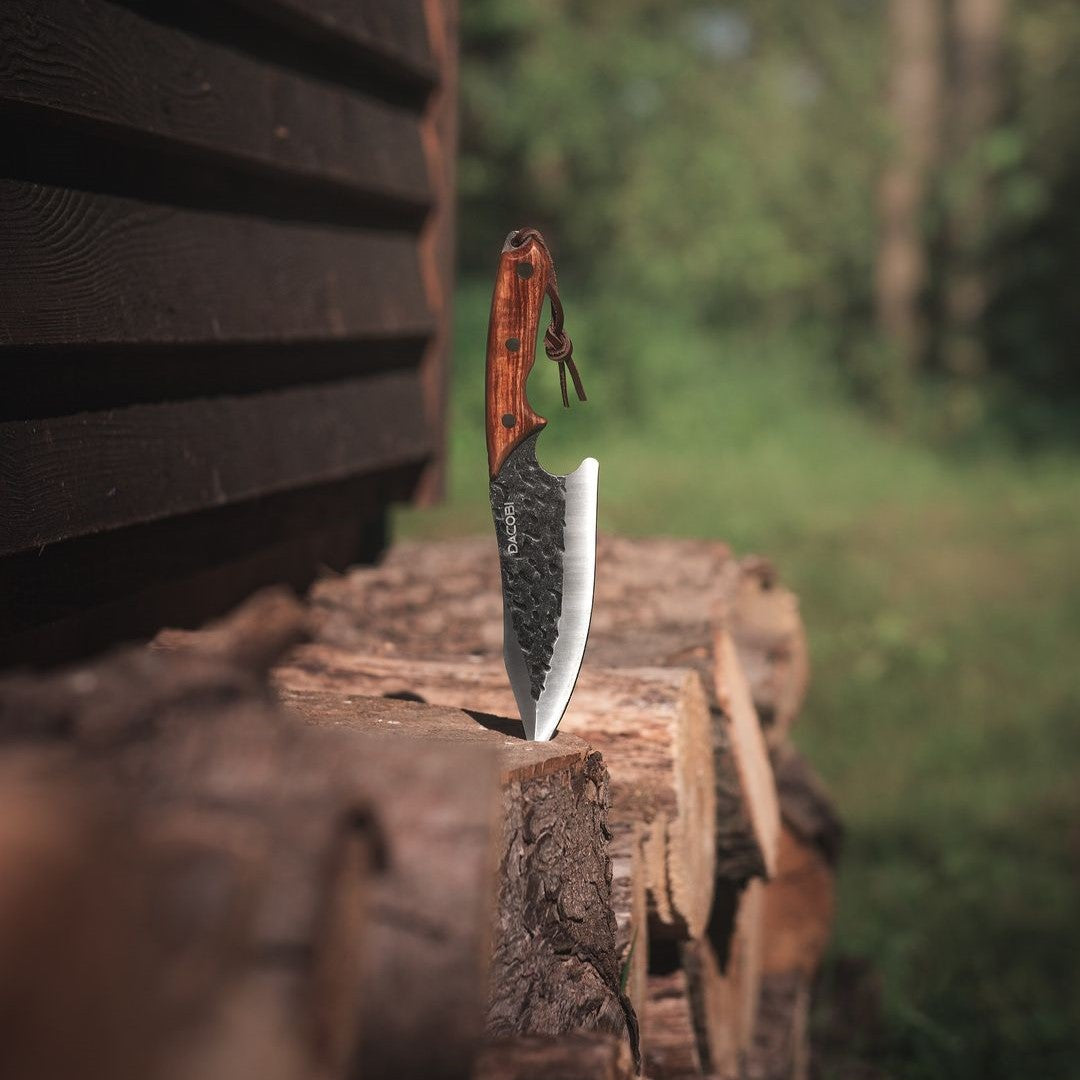 Zimbru - Cuțit pentru camping, oțel inoxidabil, 17 cm