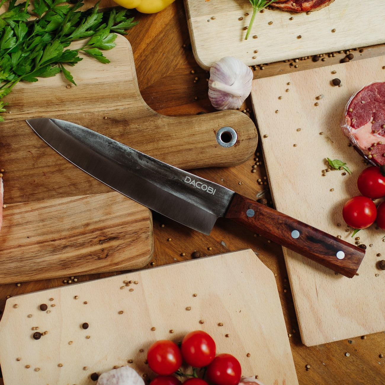 Sfinx, cuțitul bucătarului, gătit în natură, 19,5 cm - DACOBI.ro