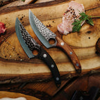 Caraiman - Cuțit pentru sacrificare animale, oțel inoxidabil, teacă, 15 cm - DACOBI.ro