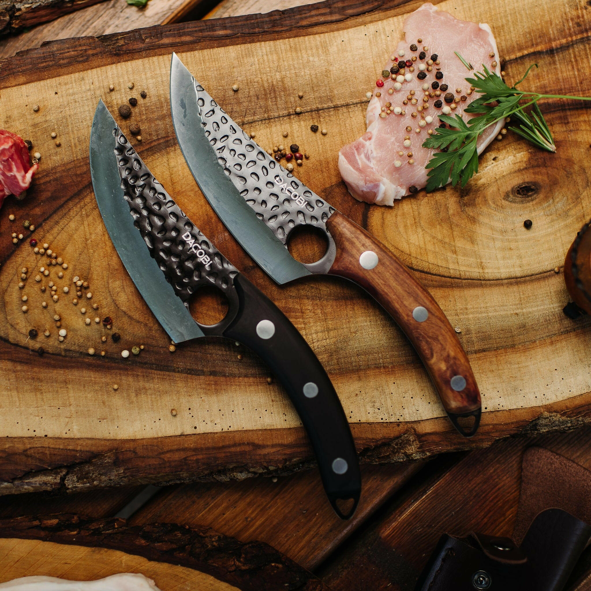 Caraiman - Cuțit pentru sacrificare animale, oțel inoxidabil, teacă, 15 cm - DACOBI.ro