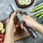 Cuțit universal oțel damasc, mâner rășină, 13 cm (C17) - DACOBI.ro